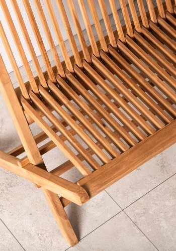 VENTURE HOME Ghana - Sammenleggbar benk - Naturlig - Teak -