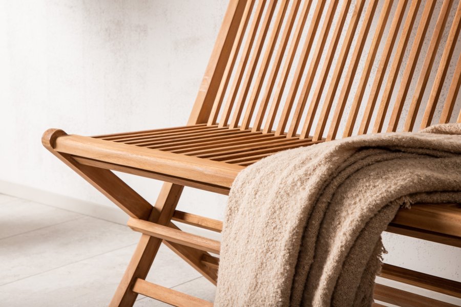 VENTURE HOME Ghana - Sammenleggbar benk - Naturlig - Teak -