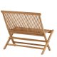 VENTURE HOME Ghana - Sammenleggbar benk - Naturlig - Teak -