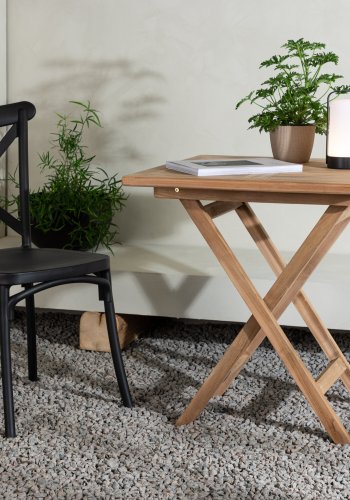 VENTURE HOME Kenya - Hopf�llbart bord - Natur - Teak - 70*70cm
