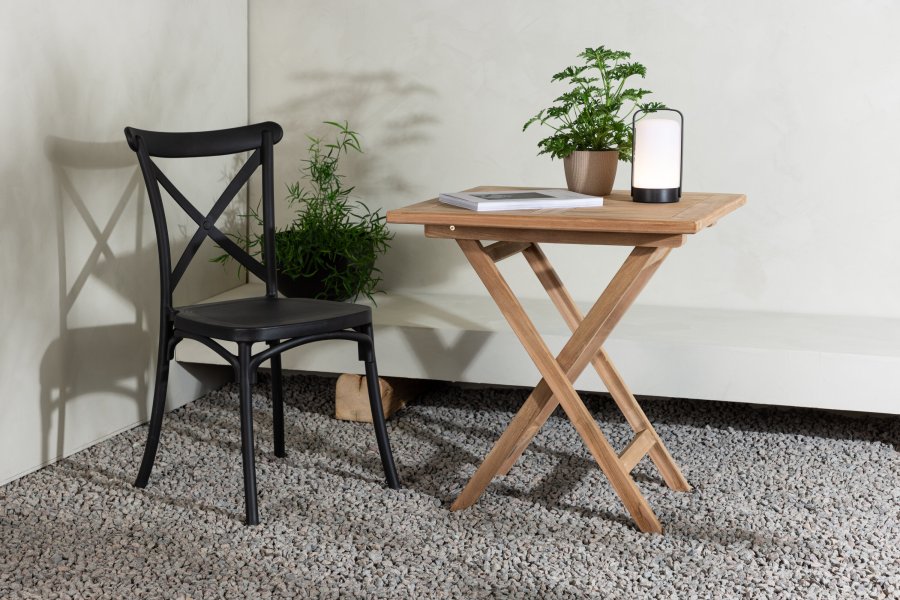 VENTURE HOME Kenya - Hopf�llbart bord - Natur - Teak - 70*70cm