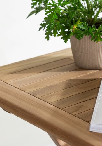 VENTURE HOME Kenya - Hopf�llbart bord - Natur - Teak - 70*70cm