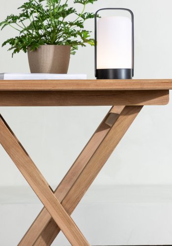 VENTURE HOME Kenya - Hopf�llbart bord - Natur - Teak - 70*70cm