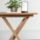 VENTURE HOME Kenya - Hopf�llbart bord - Natur - Teak - 70*70cm