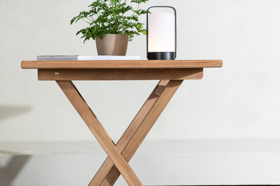 VENTURE HOME Kenya - Hopf�llbart bord - Natur - Teak - 70*70cm