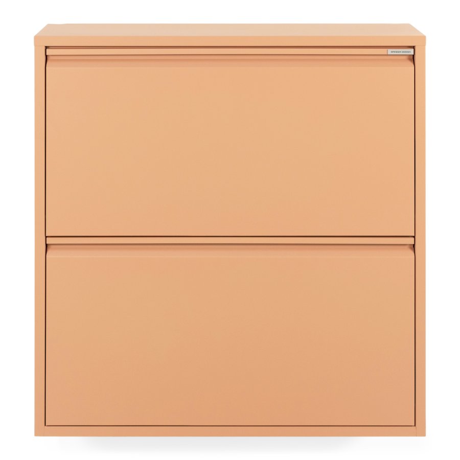 SPINDER DESIGN Billy 2 skoskap, m. 2 drer - leire terra stl