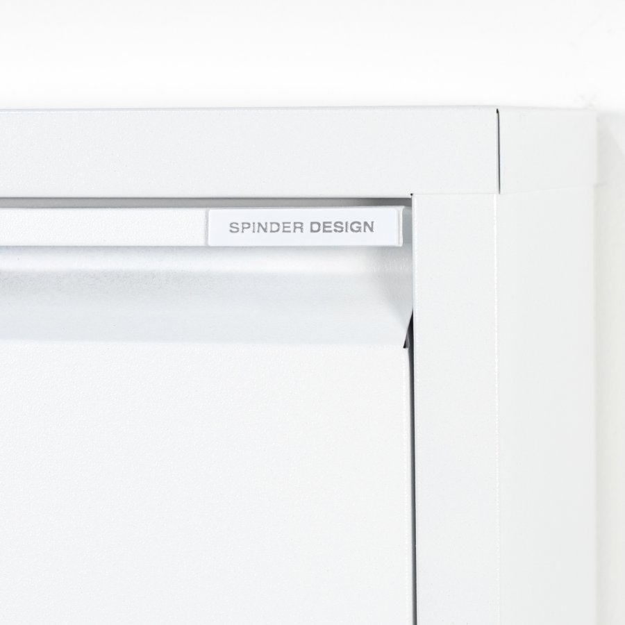 SPINDER DESIGN Billy 2 skoskap, m. 2 drer - hvit stl