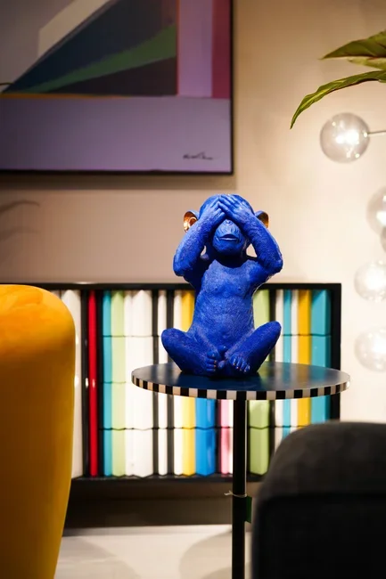 KARE DESIGN Monkey Mizaru sparebsse - bl polyresin (H:35)