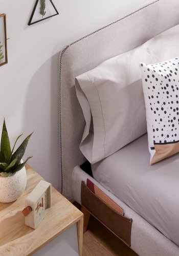 KAVE HOME Dyla sengetrekk for en 150 x 190 cm madrass i beige