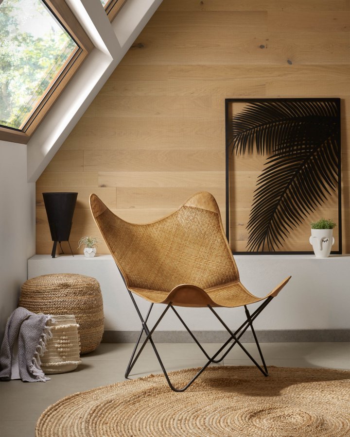 KAVE HOME Dip puff - naturlig jute, rund (50) 