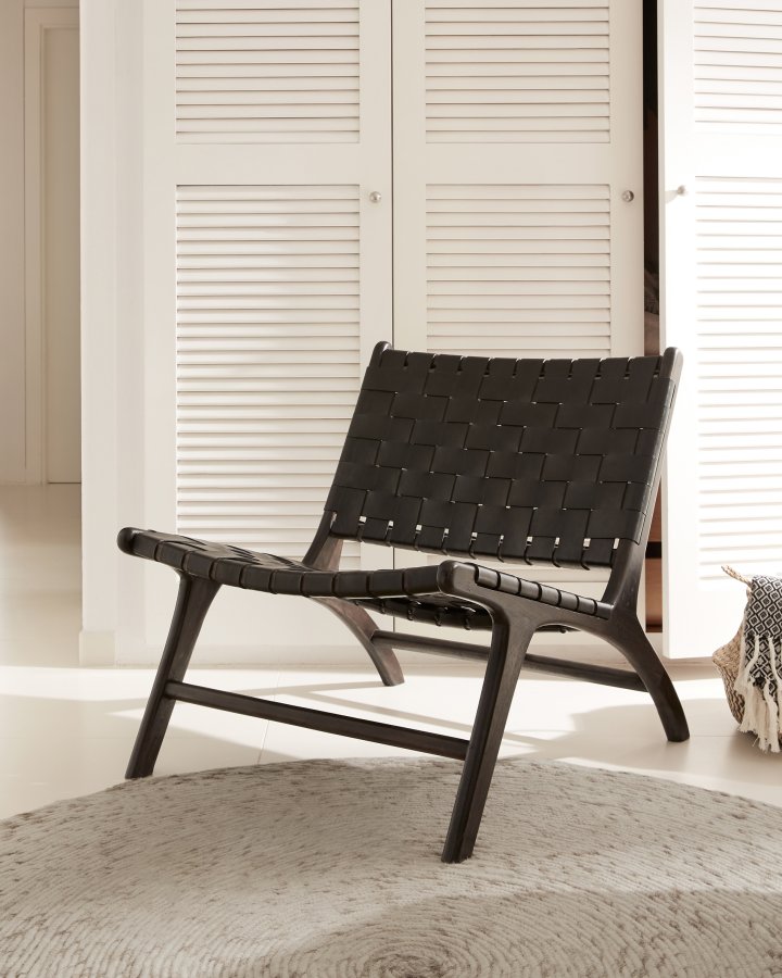 KAVE HOME Takashi 100% grtt ull rundt teppe,  150 cm