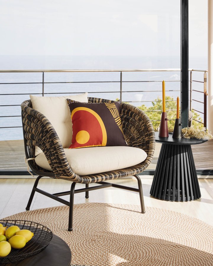 KAVE HOME Irune Beistelltisch - schwarzes Miniholz ​​(50)