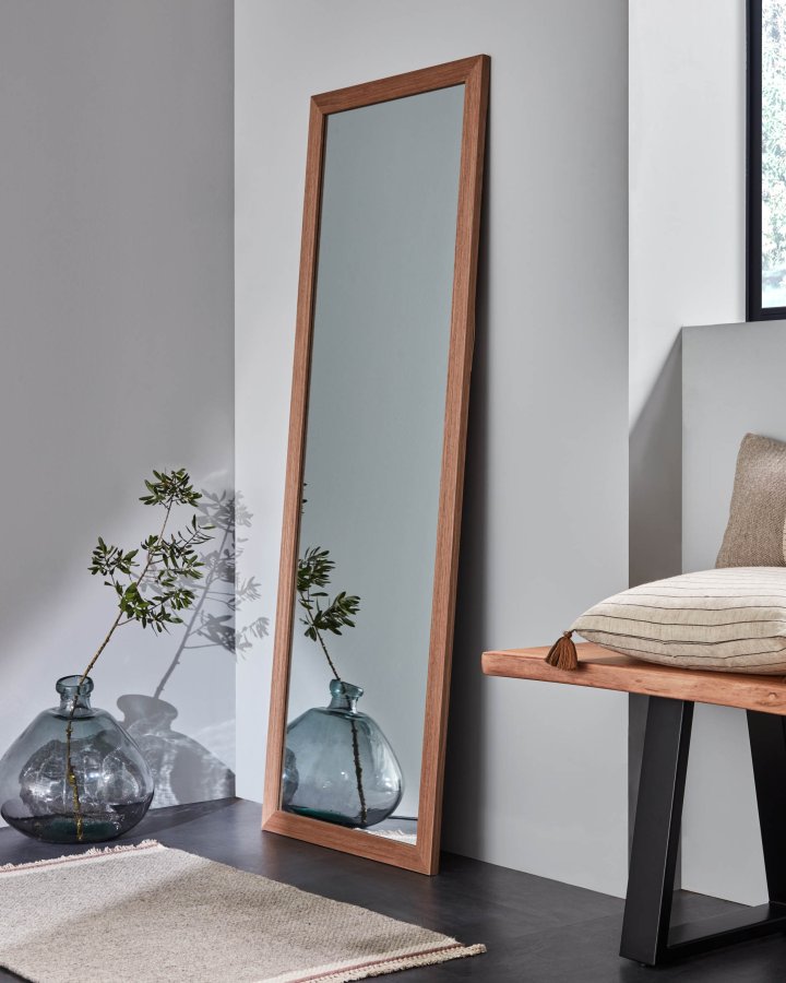 KAVE HOME Brenna-vase i 100 % resirkulert bltt glass, 33 cm