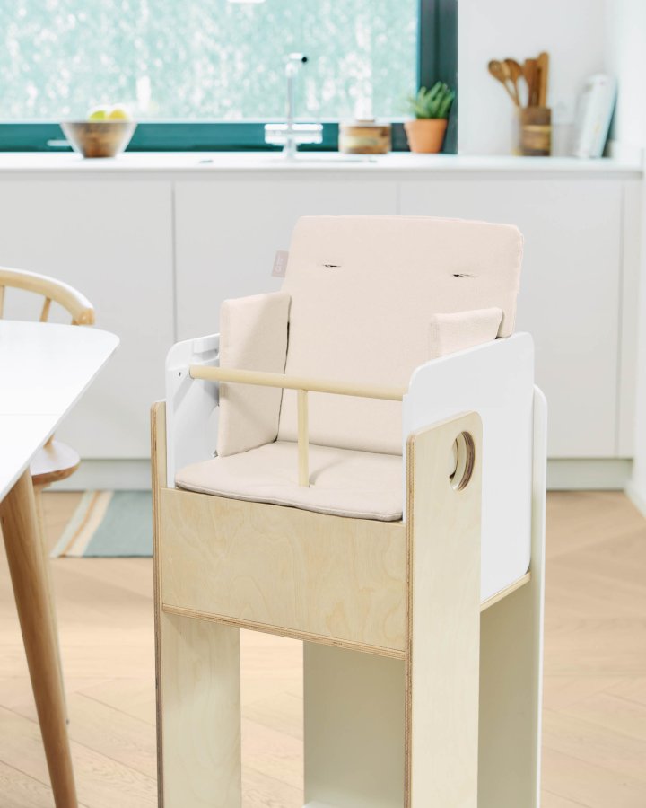 KAVE HOME Nuun pute til barnestol - beige bomull