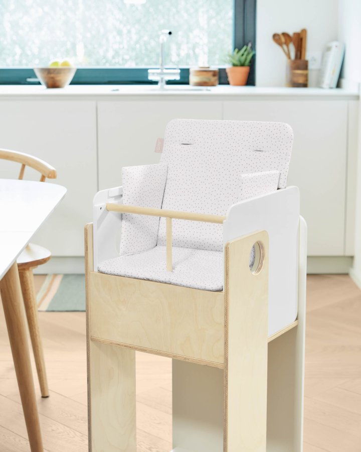 KAVE HOME Nuun pute til barnestol - hvit bomull
