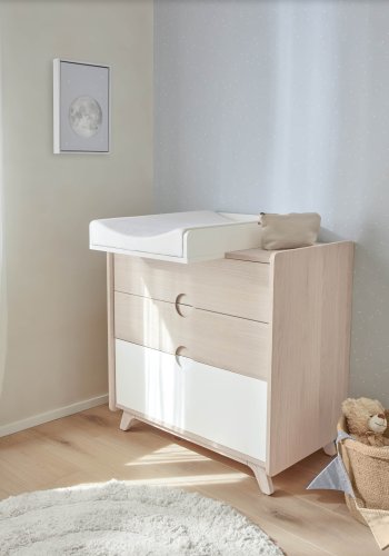 KAVE HOME Ludmila-bilde - grtt lerret og MDF (sett med 2)