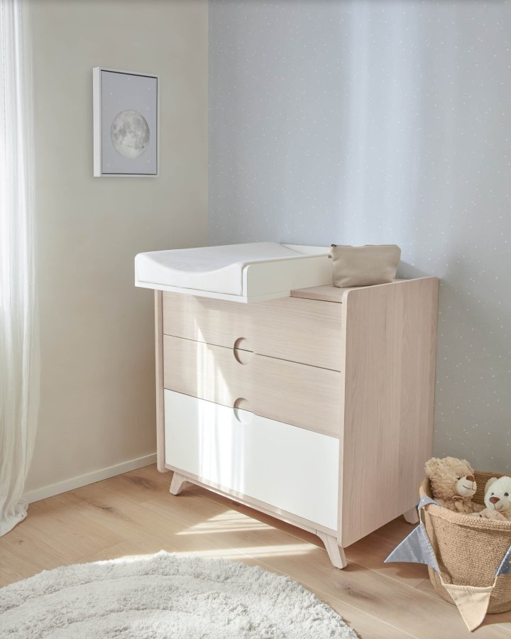 KAVE HOME Ludmila-bilde - grtt lerret og MDF (sett med 2)