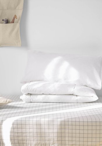 KAVE HOME Dulcia pute - silikon hule fibre, hvit bomull (30x60)