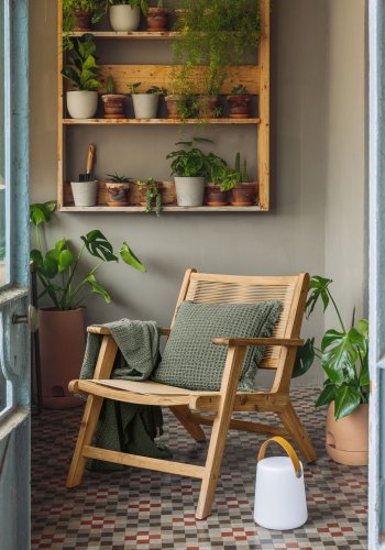 KAVE HOME Geralda lenestol - naturlig akasietre