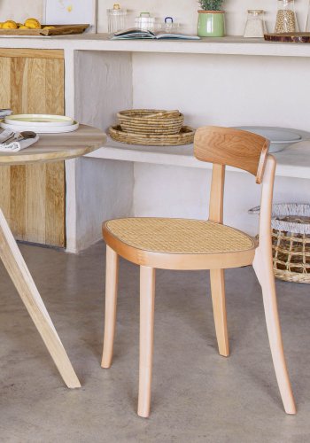 KAVE HOME romersk spisestol - naturlig rotting, ask finer og bk