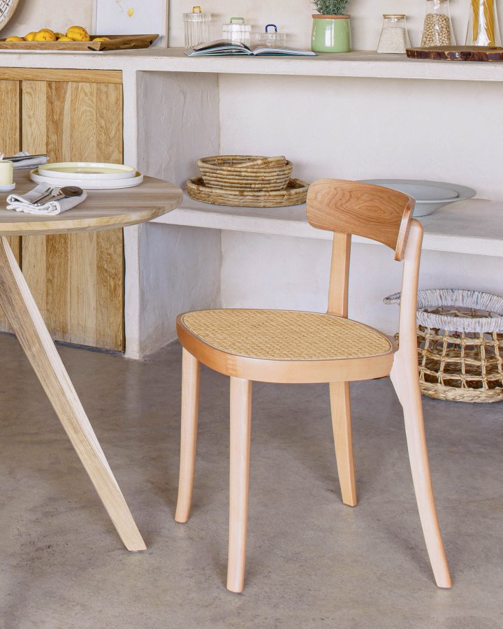 KAVE HOME romersk spisestol - naturlig rotting, ask finer og bk
