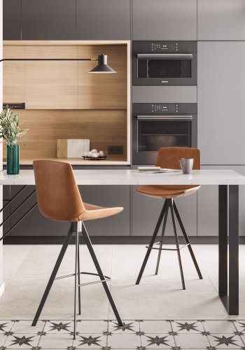 KAVE HOME Aria vegglampe i stl med sort finish