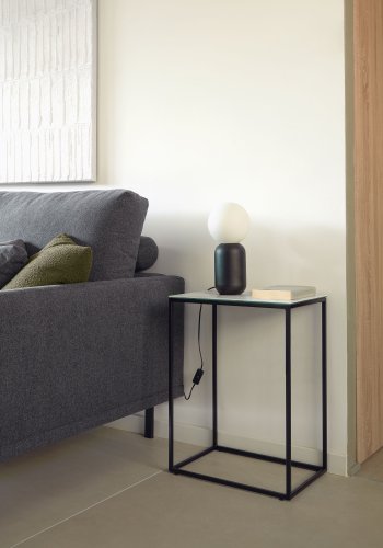 KAVE HOME Rewena sidebord, rektangulrt - hvit Kalos Blanco keramikk og stl (45x30)