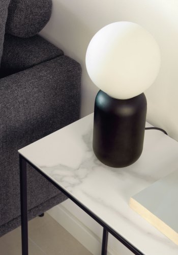 KAVE HOME Rewena sidebord, rektangulrt - hvit Kalos Blanco keramikk og stl (45x30)