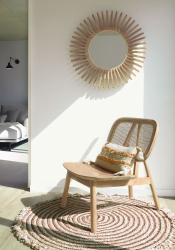 KAVE HOME Nadra lenestol - naturlig rotting og teak