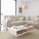 KAVE HOME Galene hj�rnesofa - beige genbrugsfibre og jern