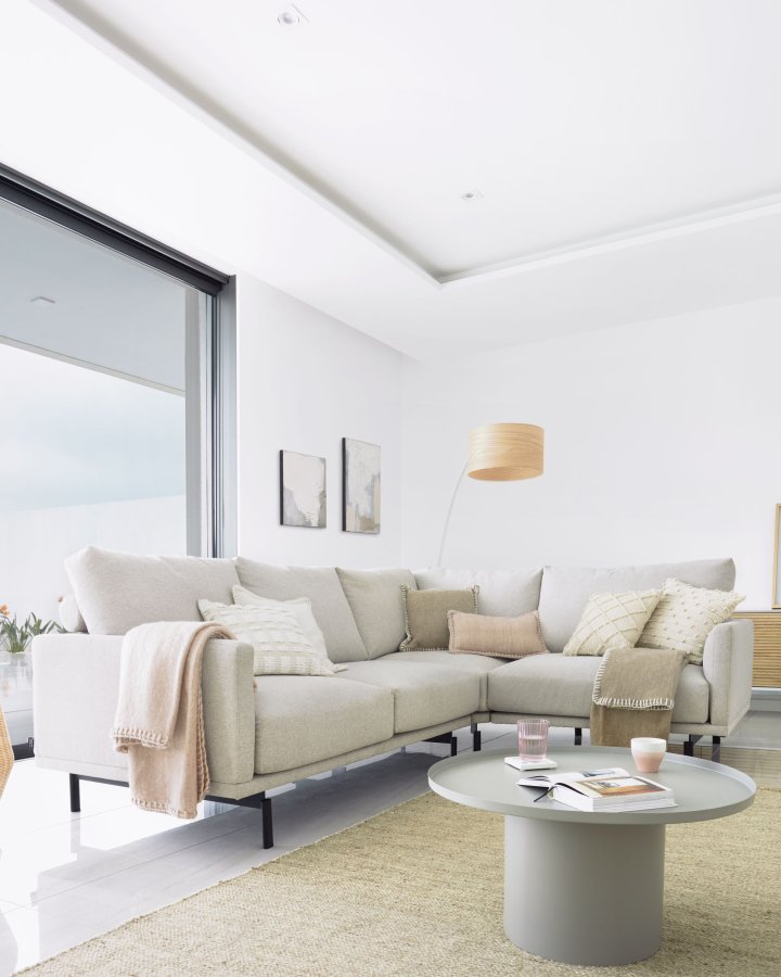 KAVE HOME Fleksa sidebord, rundt - grtt jern (72)