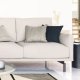 KAVE HOME Galene 4-seters sofa - beige resirkulerte fibre og jern