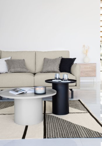 KAVE HOME Fleksa sidebord, rundt - grtt jern (72)