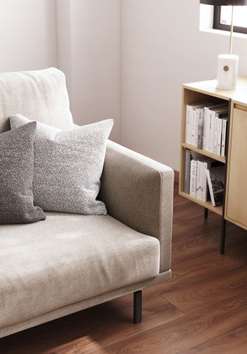 KAVE HOME Galene 3-seters sofa - beige resirkulerte fibre og jern