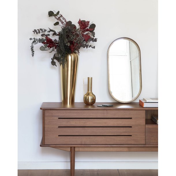 KAVE HOME Tiare vgspejl, oval - guld stl (31x61,5)