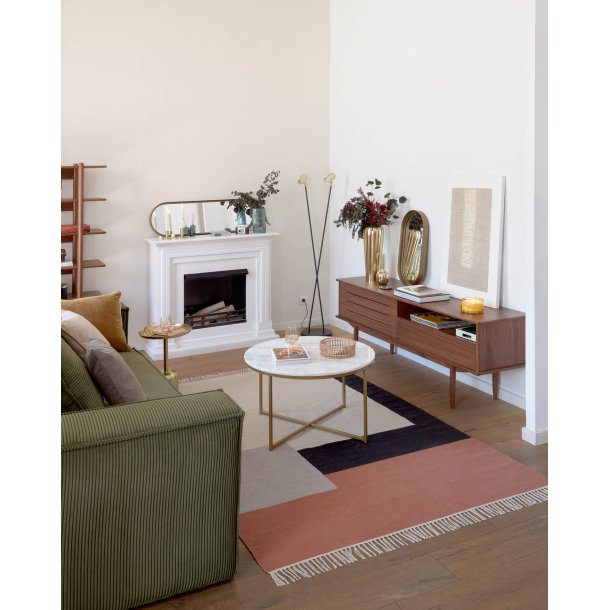 KAVE HOME Tiare vgspejl, oval - guld stl (31x61,5)