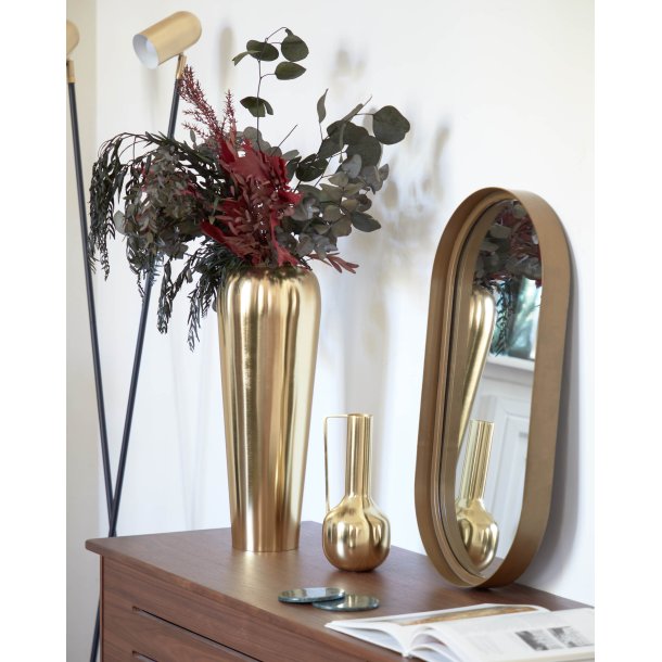 KAVE HOME Tiare vgspejl, oval - guld stl (31x61,5)