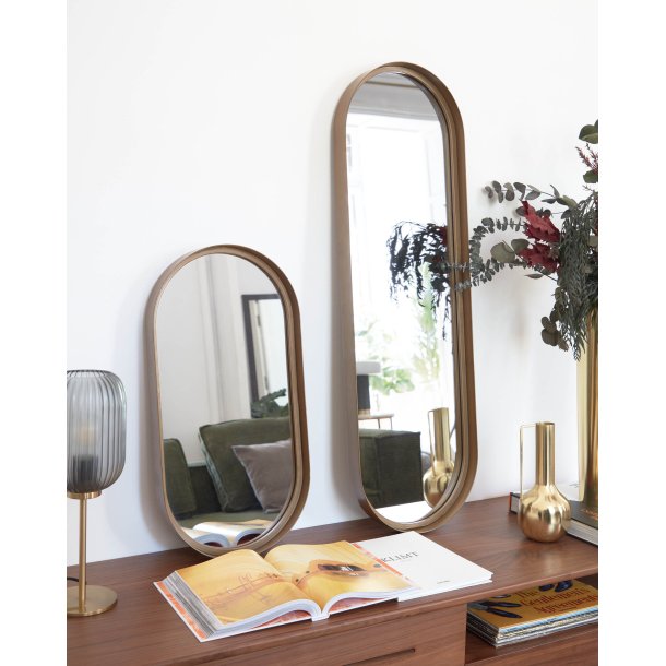 KAVE HOME Tiare vgspejl, oval - guld stl (31x61,5)