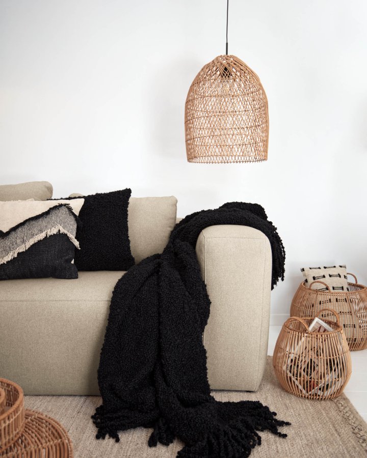 KAVE HOME Domitila lampeskjerm - naturlig rotting (44)