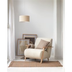 Nazli loftlampe - beige hr og metal (40)