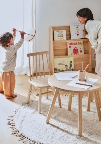 KAVE HOME Tressia brnestol - natur gummitr