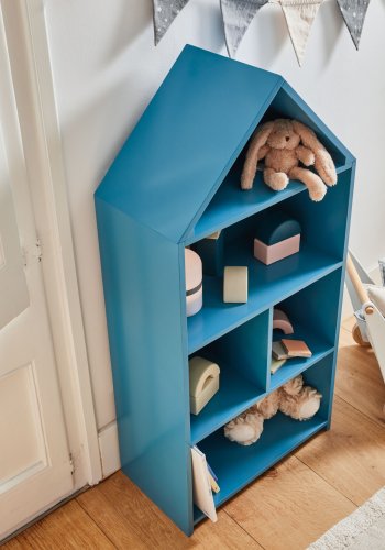 KAVE HOME Celeste barnebokhylle, rektangulr - bl MDF