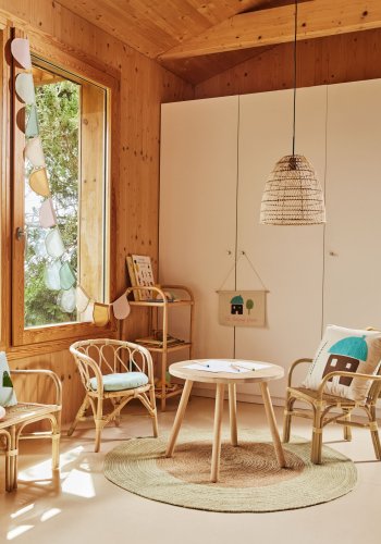 KAVE HOME Lumila barnestol, med armlener - naturrotting