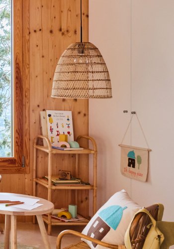 KAVE HOME Ormela reol - natur rattan (40x81)