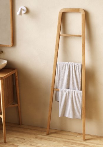 KAVE HOME Uliana hndklestativ - naturlig teak (50x160)