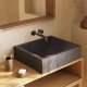 KAVE HOME Sunday Badezimmerwaschbecken, rechteckig – schwarzer Terrazzo (40x45)