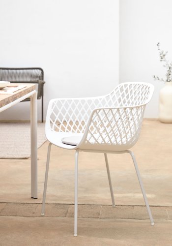 KAVE HOME stolpute i silke, rund - beige stoff (35)