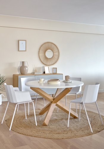 KAVE HOME Doc teppe, rundt - naturlig jute (200)