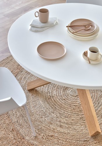 KAVE HOME Doc teppe, rundt - naturlig jute (200)