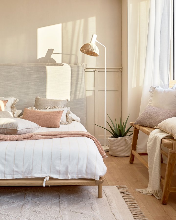 KAVE HOME Anielle sengeramme - naturlig ask (180x200)